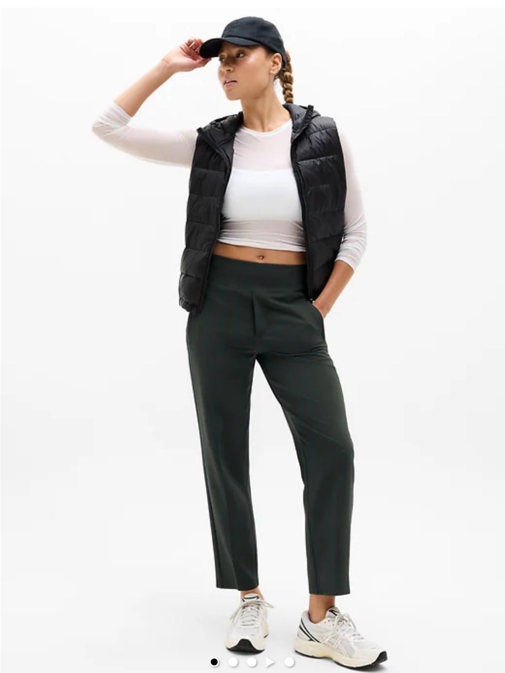 Athleta Endless High Rise Pant in Elm Green Size 8